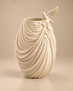 Draped Dove Vase view 1