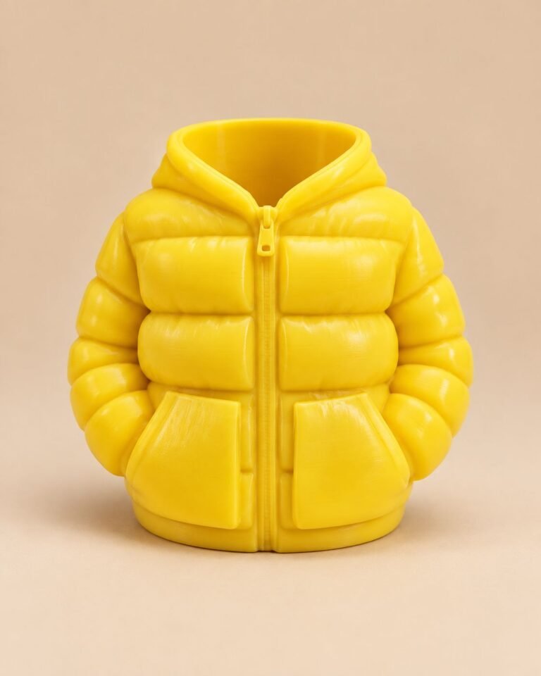 Puffer Jacket Pen Holder