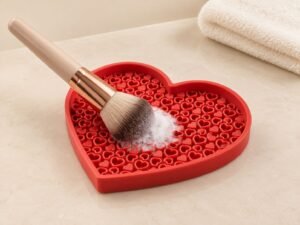 Heart Brush Cleaning Mat view 2