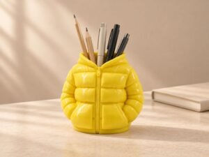 Puffer Jacket Pen Holder view 2