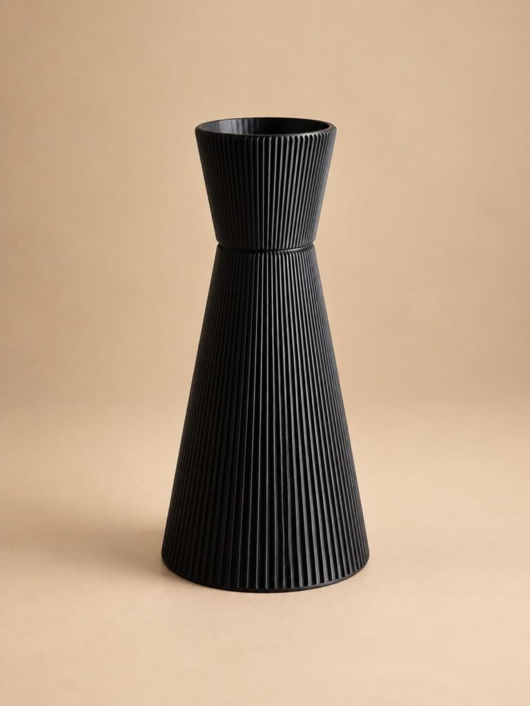 Fluted Cone Vase
