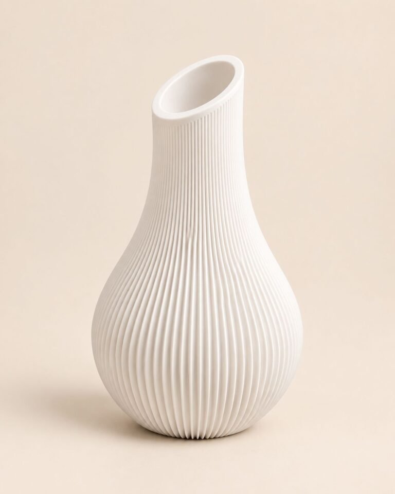 Ribbed Vase