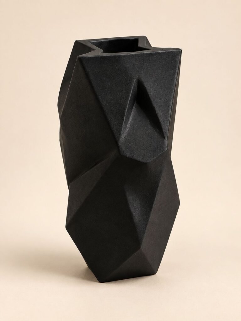 Geometric Facet Vase